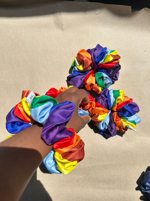 Rainbow Scrunchies