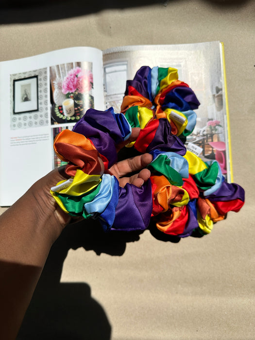 Rainbow Scrunchies