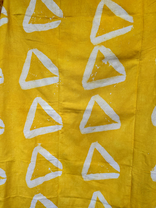 Yellow Triangle Adire Fabric