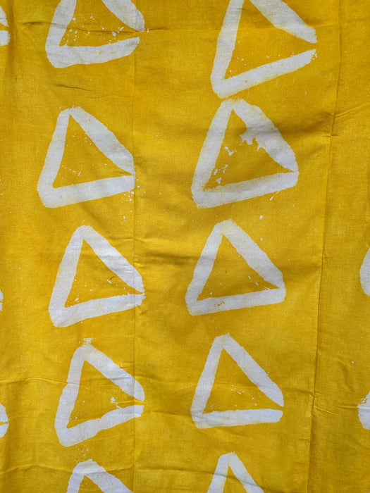 Yellow Triangle Adire Fabric