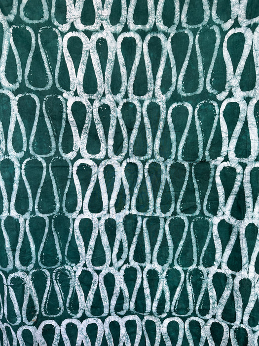 Green Noddles Adire Fabric