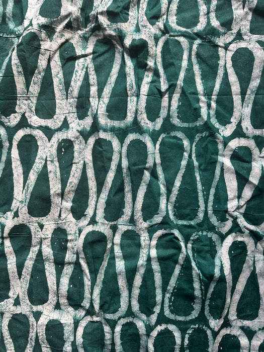 Green Noddles Adire Fabric