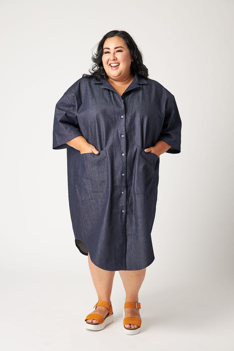 Dark Oversized Denim Dress (Pre Order)