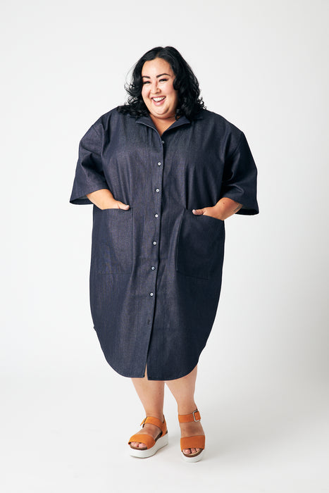 Dark Oversized Denim Dress (Pre Order)