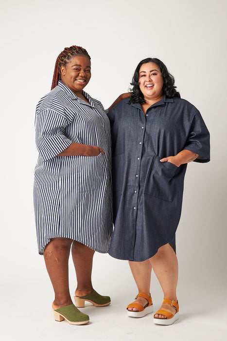 Dark Oversized Denim Dress (Pre Order)