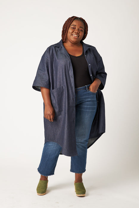 Dark Oversized Denim Dress (Pre Order)