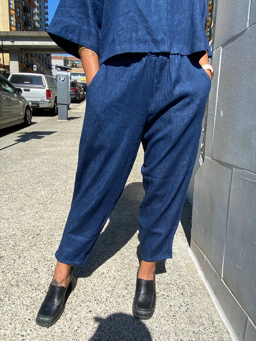 Blue Denim Relief Pant