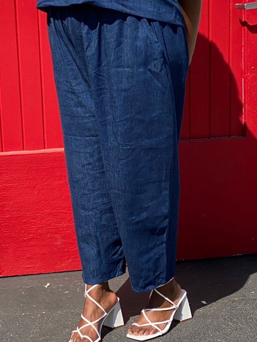 Blue Denim Relief Pant