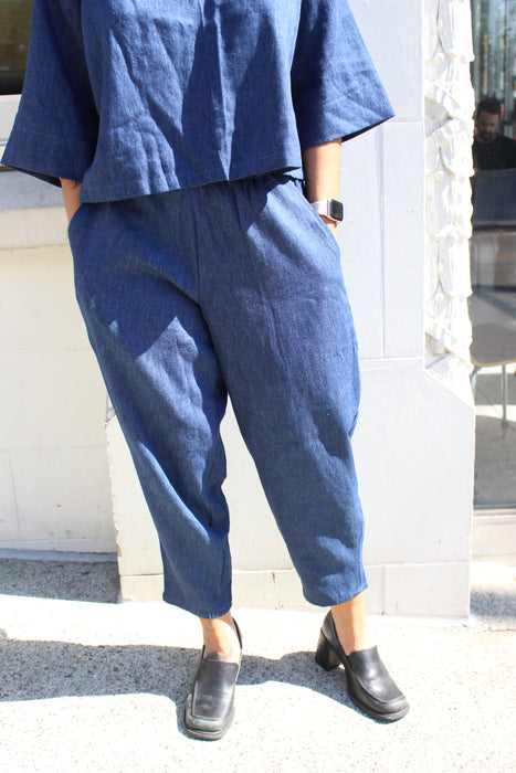 Blue Denim Relief Pant