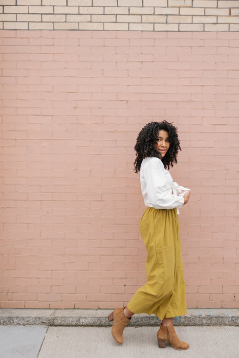 Snowy Harmony Wrap Top