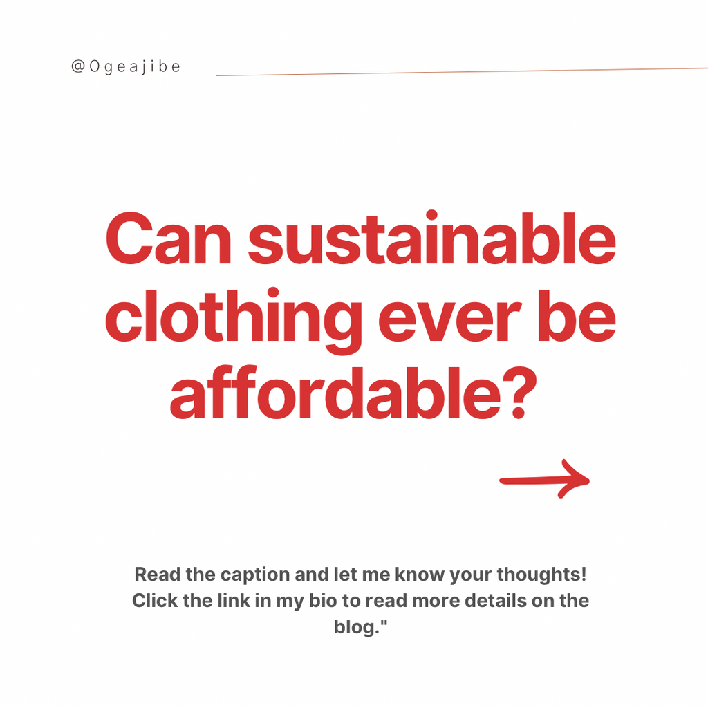 Can sustainable clothing ever become affordable?