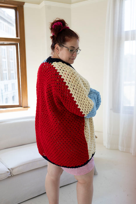 Colour Wave Crochet Cardigan (Pre-order)