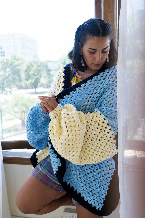 Colour Wave Crochet Cardigan (Pre-order)