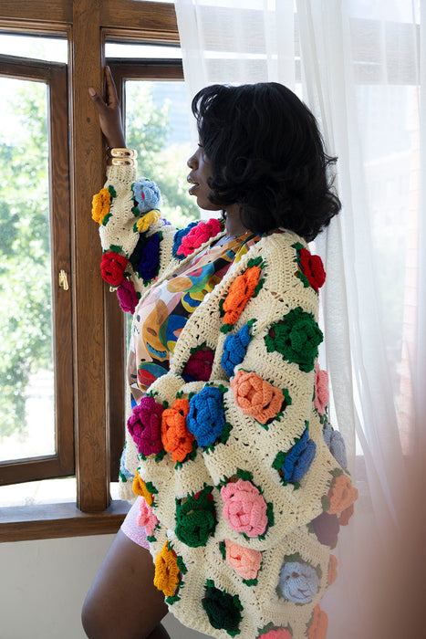 Flower Garden Crochet Cardigan (Pre-order)