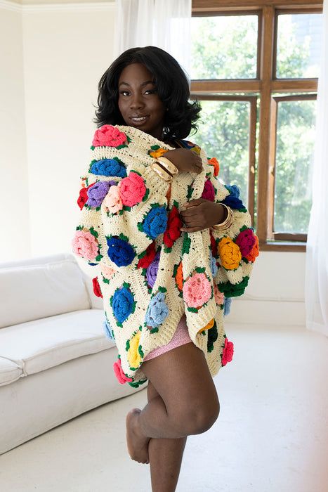 Flower Garden Crochet Cardigan (Pre-order)