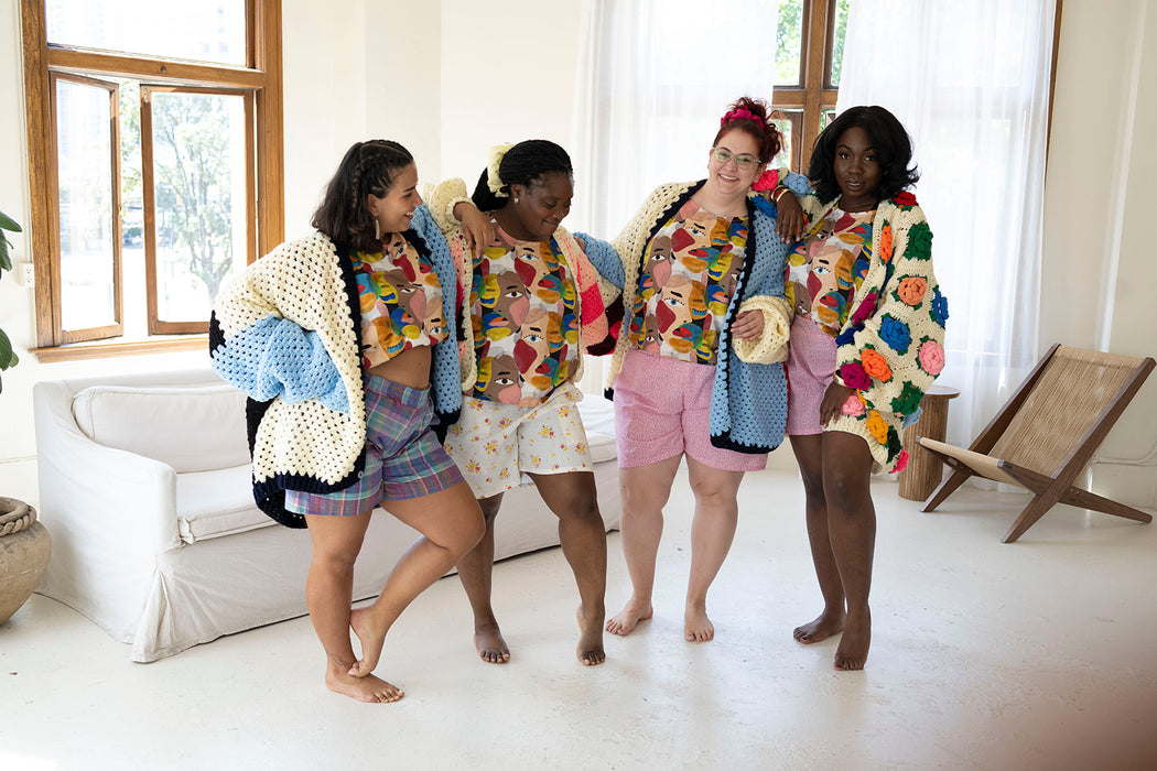 Pink Wave Crochet Cardigan (Pre- Oder)