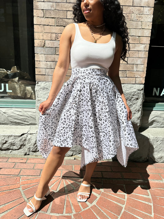 White Dot Skirt (M)