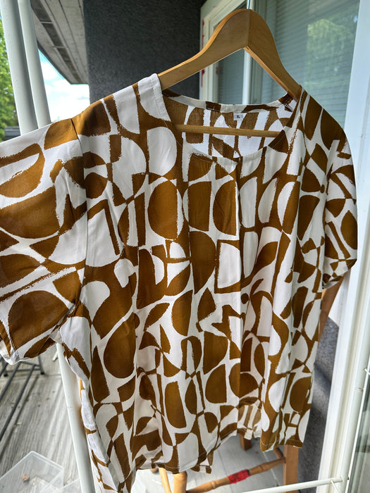 Gold Block Day Top