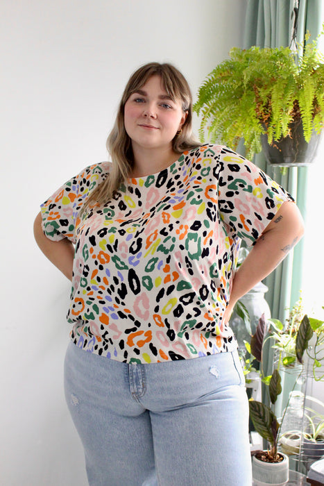 Rainbow Spot Print Day Top