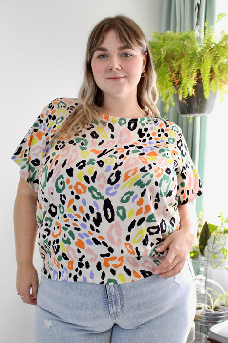 Rainbow Spot Print Day Top