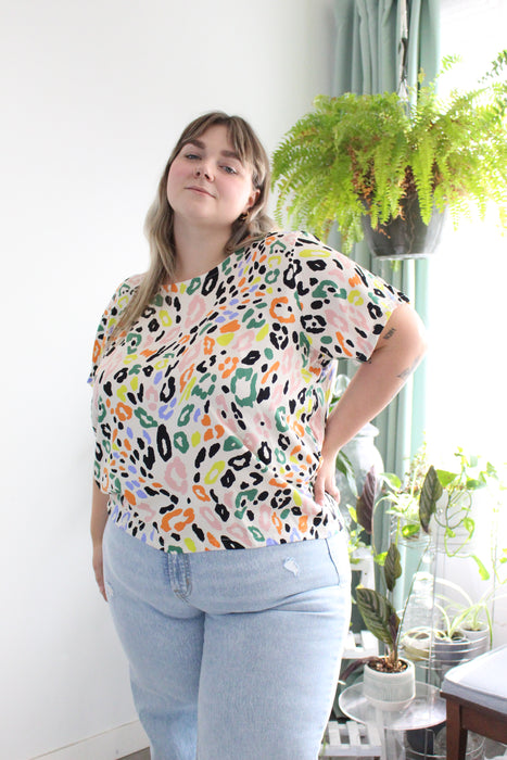 Rainbow Spot Print Day Top