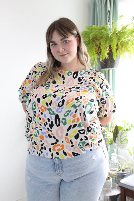 Rainbow Spot Print Day Top