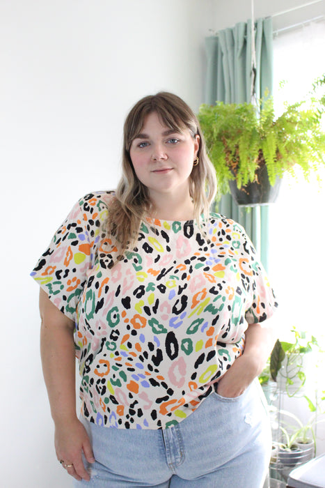 Rainbow Spot Print Day Top