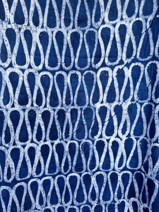 Blue Noddles Adire Fabric