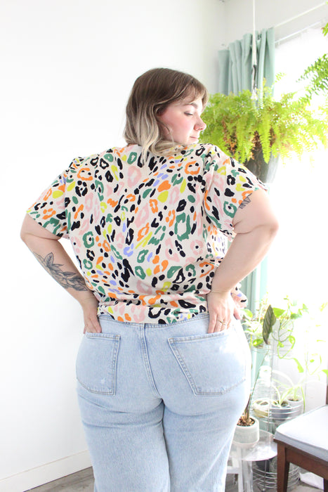 Rainbow Spot Print Day Top