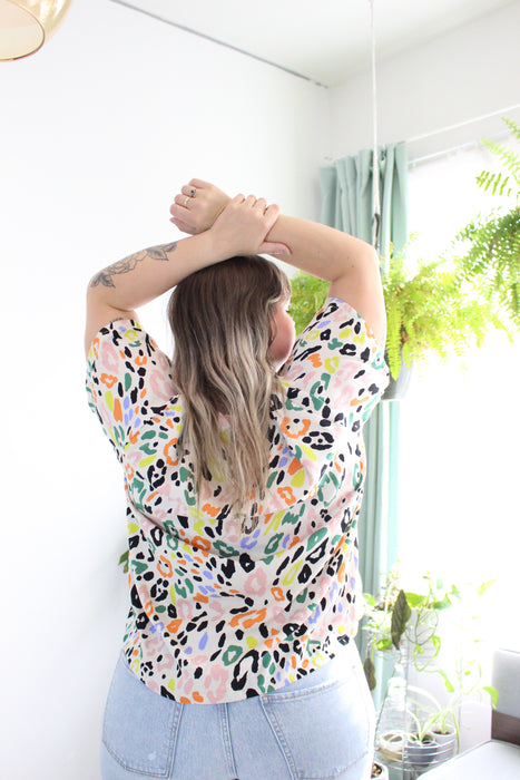 Rainbow Spot Print Day Top