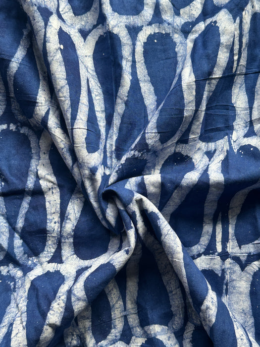 Blue Noddles Adire Fabric