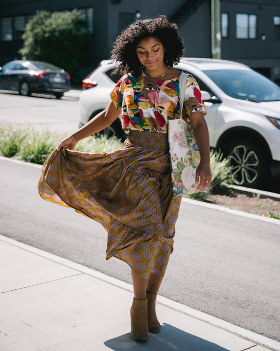 Multicoloured Face DayTop