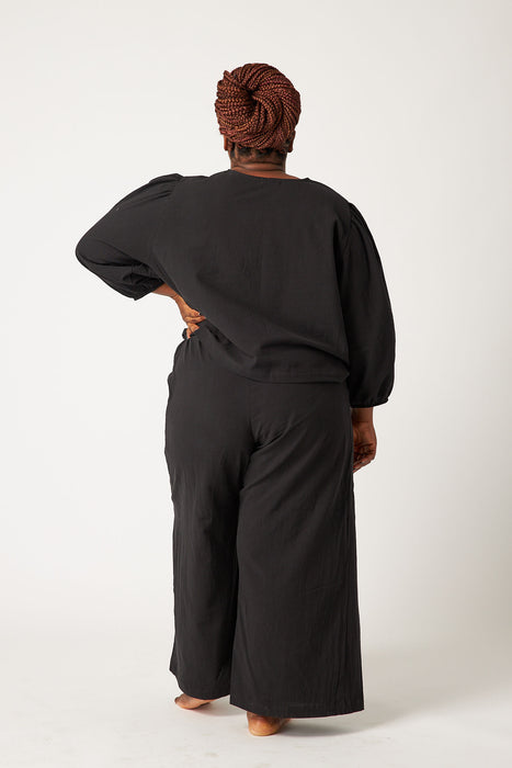 Cotton Black Peace Pant