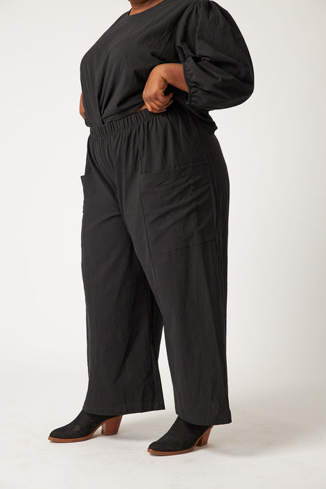 Cotton Black Peace Pant