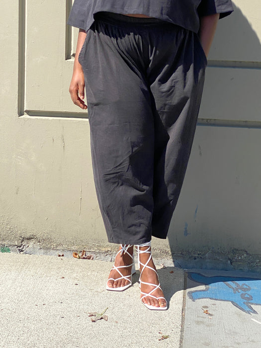 Black Relief Pant