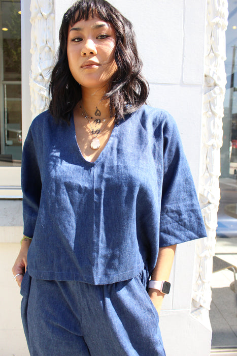 Blue Denim Care Top