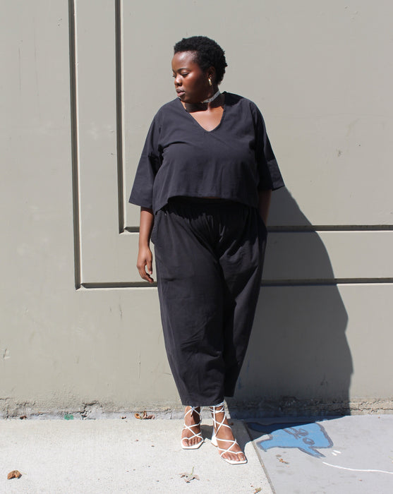 Black Relief Pant