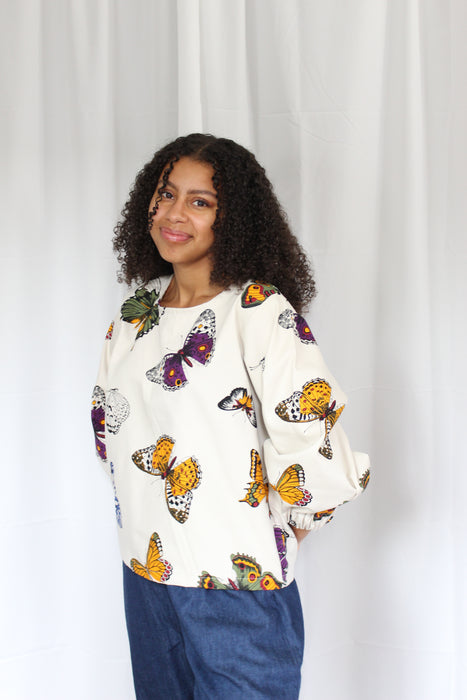 Butterfly Print Everyday Top (S & 4XL)