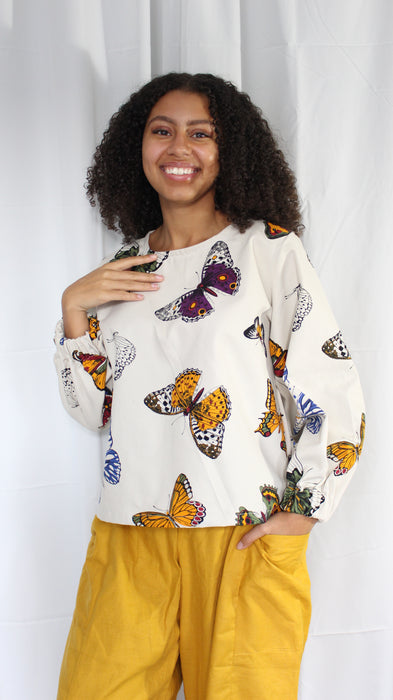 Butterfly Print Everyday Top (S & 4XL)