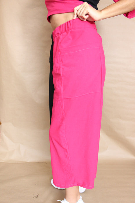 Black & Pink Peace Pant (S & 3XL)