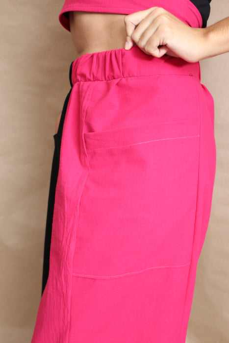 Black & Pink Peace Pant (S & 3XL)